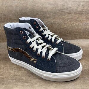 VANS Sk8 Hi Subtle Safari Asphalt Skate Shoes Sneakers Mens 7 Womens 8.5 NEW